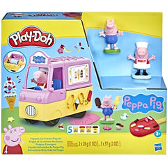 Set Creativ Hasbro cu Plastilina Play-Doh Peppa Pig și Mașina de Înghețata POSU3NJ0VPG