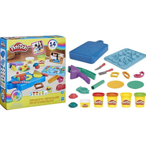 Hasbro - Set Creativ Micul Bucatar cu 5 Culori Plastilina Play-Doh