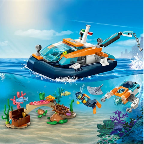 LEGO  - LEGO City Barca pentru Scufundari 60377