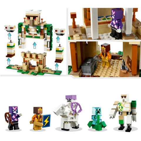 Lego - LEGO Minecraft Fortareata Golemul de Fier 21250