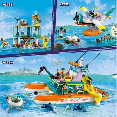 Lego - LEGO Friends Barca de Salvare pe Mare 41734