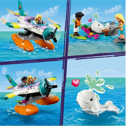 Lego - LEGO Friends Avion de Salvare pe Mare 41752