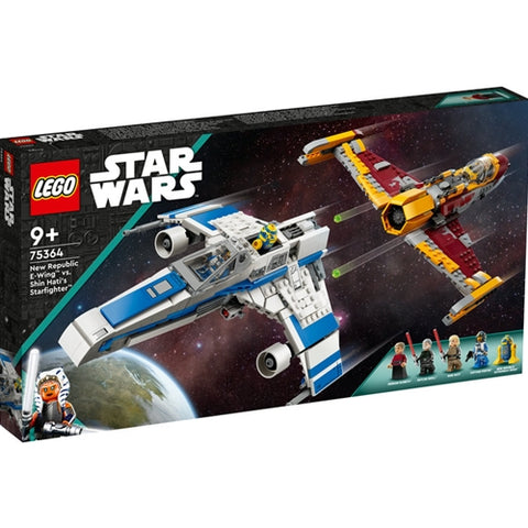 Lego - LEGO Star Wars E-Wing al Noii Republici vs Starfighter-ul lui Shin Hati 75364