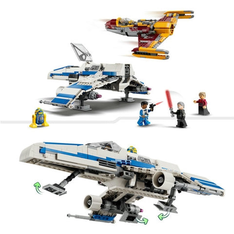 Lego - LEGO Star Wars E-Wing al Noii Republici vs Starfighter-ul lui Shin Hati 75364