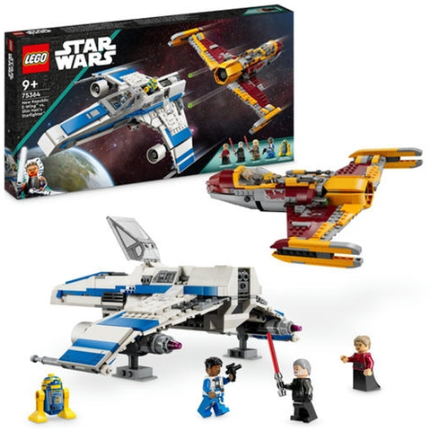 Lego - LEGO Star Wars E-Wing al Noii Republici vs Starfighter-ul lui Shin Hati 75364