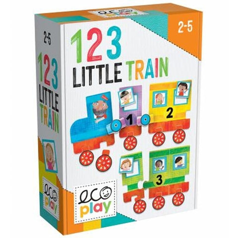 Headu  - Puzzle Micul Tren 123 Headu - Ecoplay