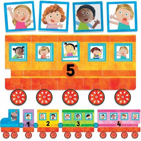 Headu  - Puzzle Micul Tren 123 Headu - Ecoplay