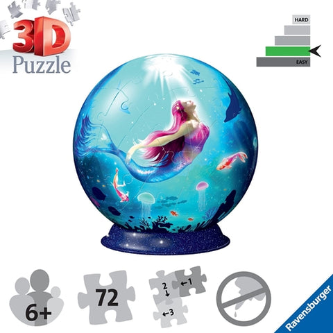 Ravensburger - Puzzle 3D Sirena, 72 Piese
