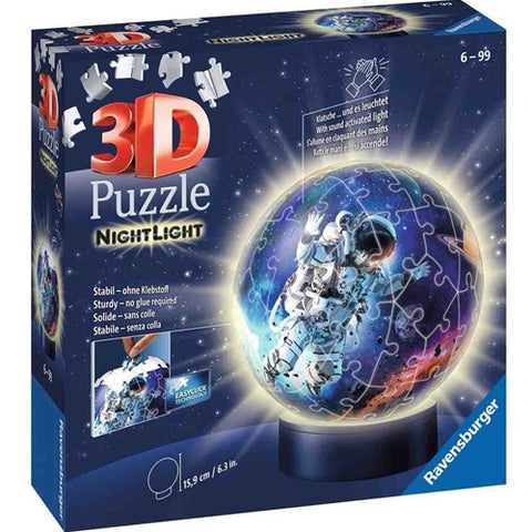 Ravensburger - Puzzle 3D Luminos Astronaut, 72 Piese