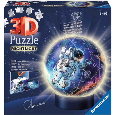 Ravensburger - Puzzle 3D Luminos Astronaut, 72 Piese