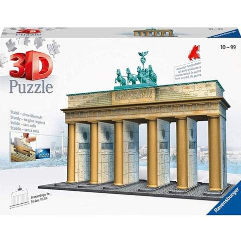 Ravensburger - Puzzle 3D Poarta Brandenburg, 324 Piese