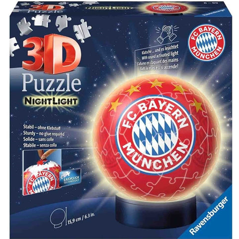Ravensburger - Puzzle 3D Luminos Fc Bayern, 72 Piese