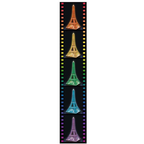 Ravensburger - Puzzle 3D Turnul Eiffel Noaptea, 216 Piese