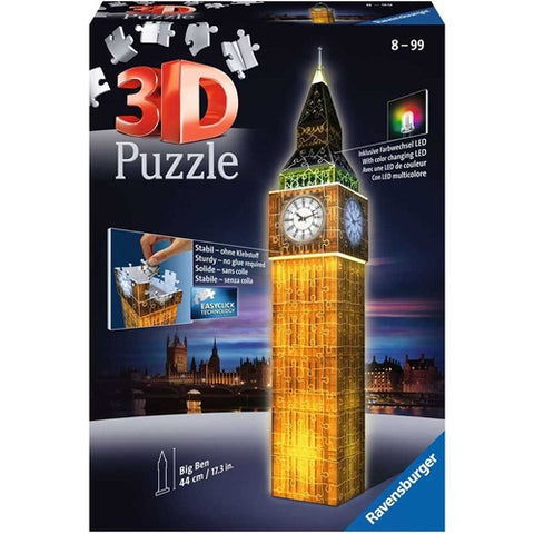 Puzzle 3D Big Ben, Editie Luminoasa, 216 Piese