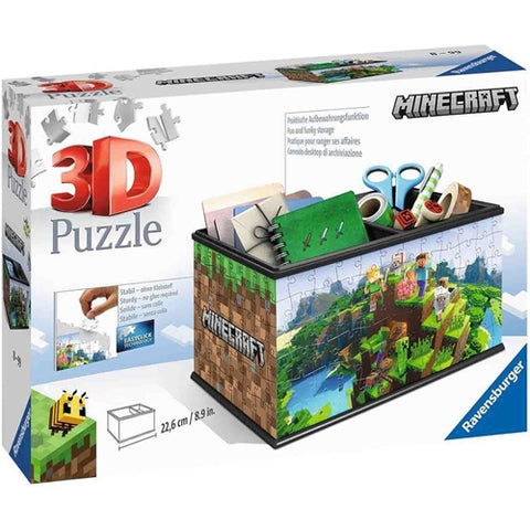 Ravensburger - Puzzle 3D Cutie Depozitare Minecraft, 216 Piese