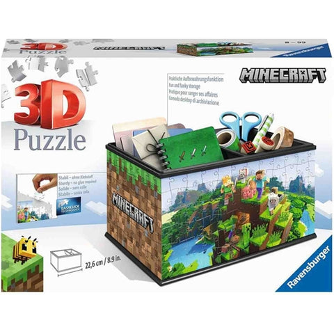 Ravensburger - Puzzle 3D Cutie Depozitare Minecraft, 216 Piese