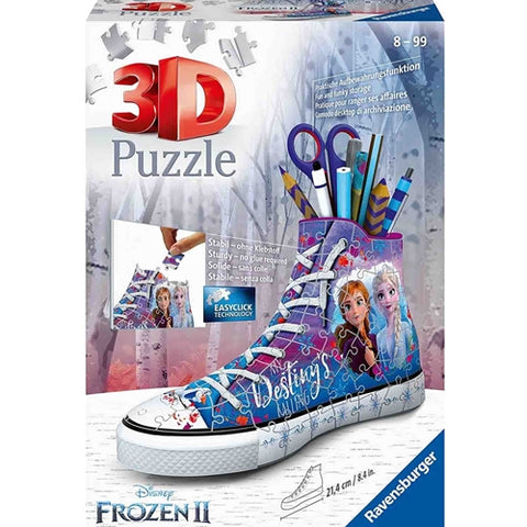 Ravensburger - Puzzle 3D Suport Pixuri Sneaker Frozen, 108 Piese