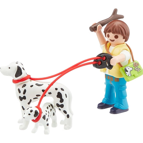 Playmobil  - Set de Constructie Playmobil Portabil Copii Cu Catelusi