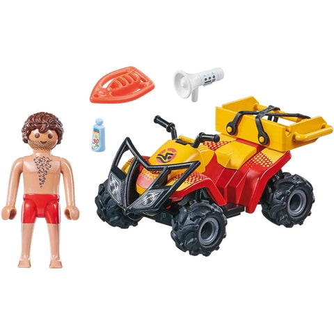 Playmobil  - Set de Constructie Playmobil Vehicul Pullback De Salvare Pe Plaja