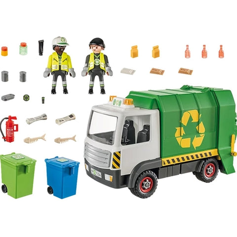 Playmobil  - Set de Constructie Playmobil Camion De Reciclare Cu Accesorii