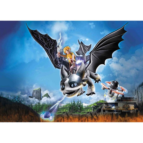 Playmobil  - Set de Constructie Playmobil Dragons: Thunder si Tom