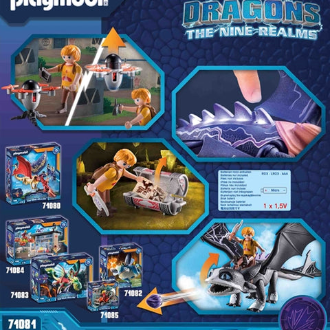 Playmobil  - Set de Constructie Playmobil Dragons: Thunder si Tom