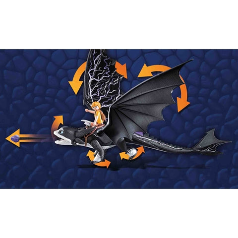 Playmobil  - Set de Constructie Playmobil Dragons: Thunder si Tom