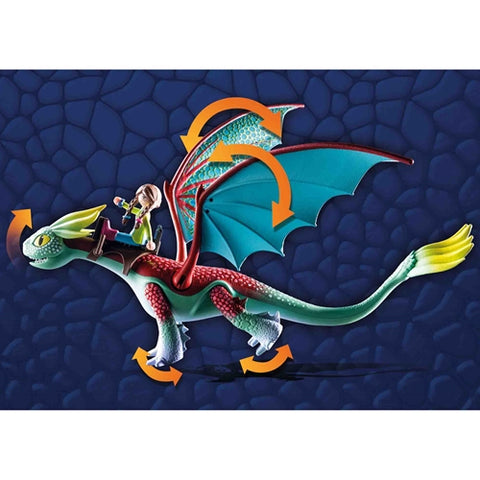 Playmobil  - Set de Constructie Playmobil Dragons: Feathers si Alex