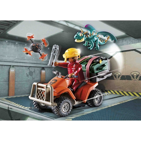 Playmobil  - Set de Constructie Playmobil Dragons: Vehiculul Lui Icaris Si Phil