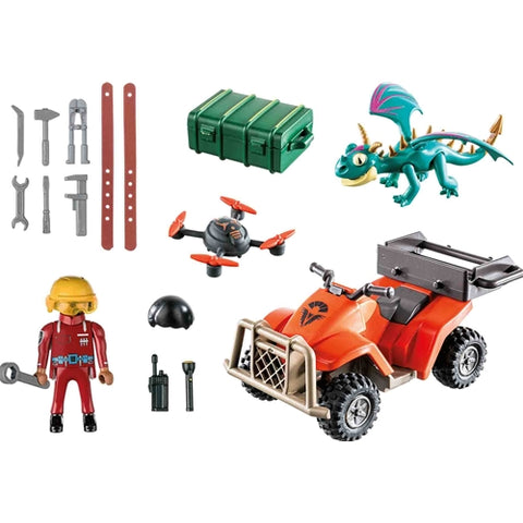 Playmobil  - Set de Constructie Playmobil Dragons: Vehiculul Lui Icaris Si Phil