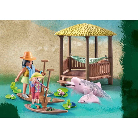 Playmobil  - Set de Constructie Playmobil Tur De Vaslit Cu Delfini