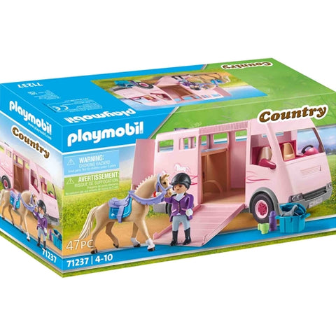 Playmobil  - Set de Constructie Playmobil Masina Transportoare De Cai