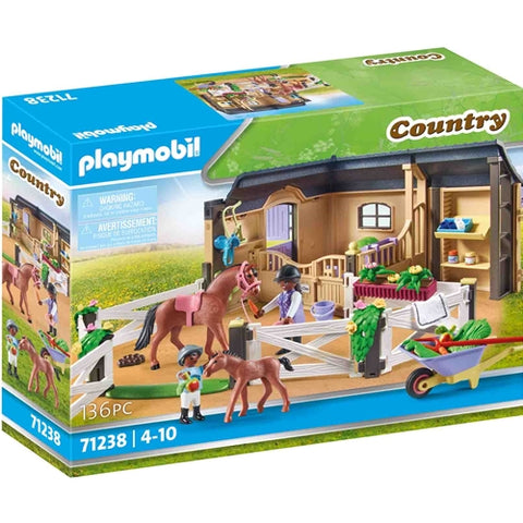 Playmobil  - Set de Constructie Playmobil Grajd Pentru Calarie