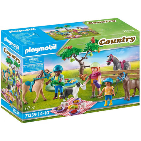 Playmobil  - Set de Constructie Playmobil Picnic Cu Calutii