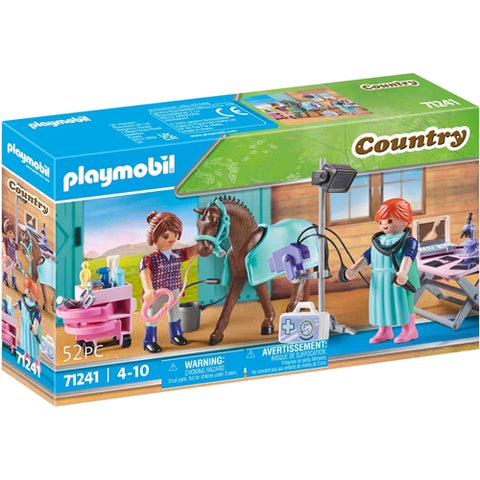 Playmobil  - Set de Constructie Playmobil Veterinar Pentru Caluti