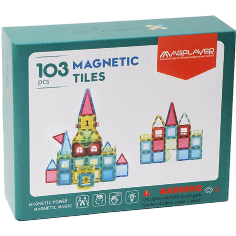 MagPlayer- Set de Constructie  Magnetic 3D, 103 piese