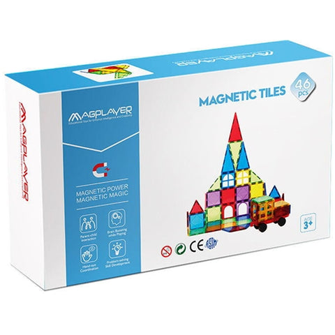 MagPlayer - Set de Constructie Magnetic 3D, 46 piese