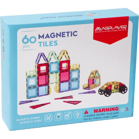 MagPlayer - Set de Constructie Magnetic 3D, 60 piese