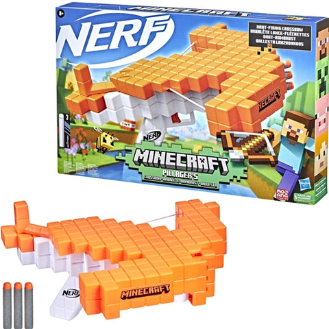 Hasbro  - Blaster Nerf Hasbro Minecraft Pillagers Crossbow