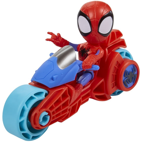 Hasbro  - Set Hasbro Motocicleta si Figurina Spidey Prietenii Extraordinari 10 cm