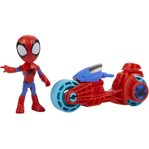 Hasbro  - Set Hasbro Motocicleta si Figurina Spidey Prietenii Extraordinari 10 cm