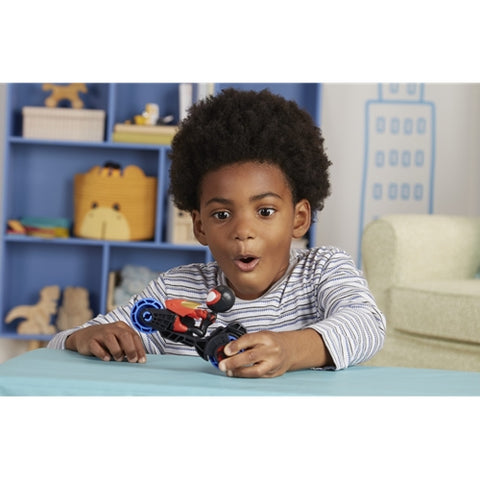 Hasbro  - Set Hasbro Motocicleta si Figurina Miles Morales Spider Man Spidey Prietenii Extraordinari 10 cm