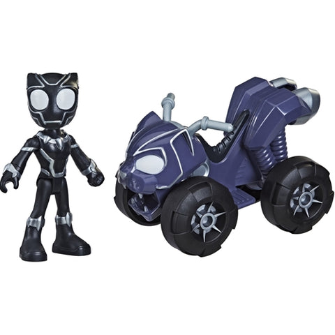 Hasbro  - Set Hasbro Vehicul si Figurina Black Panther Spidey Prietenii Extraordinari