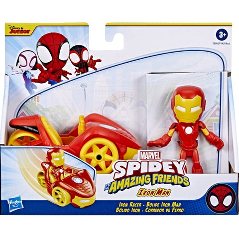 Hasbro  - Set Hasbro Vehicul si Figurina Iron Man Spidey Prietenii Extraordinari