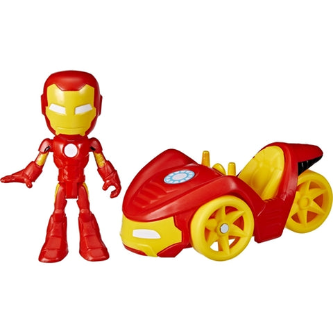 Hasbro  - Set Hasbro Vehicul si Figurina Iron Man Spidey Prietenii Extraordinari