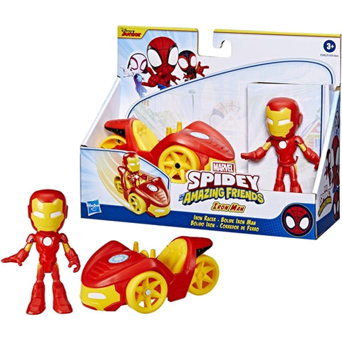 Hasbro  - Set Hasbro Vehicul si Figurina Iron Man Spidey Prietenii Extraordinari