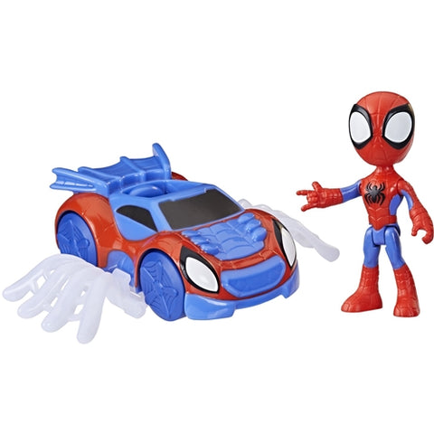 Hasbro - Set Hasbro Figurina, Masinuta si Accesoriu Spidey Prietenii Extraordinari Spidey 10 cm