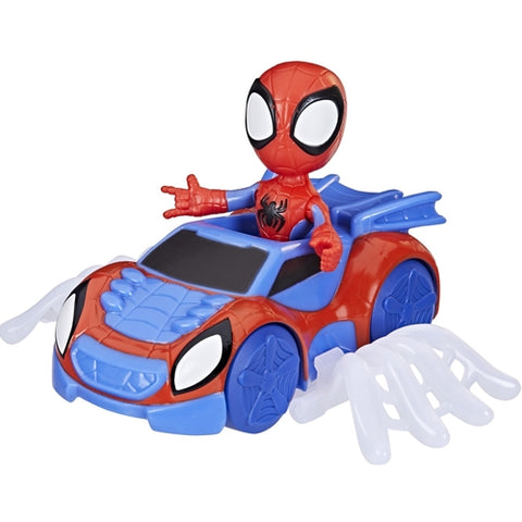 Hasbro - Set Hasbro Figurina, Masinuta si Accesoriu Spidey Prietenii Extraordinari Spidey 10 cm