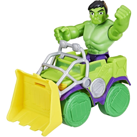 Hasbro  - Set Hasbro Masinuta si Figurina Hulk Spidey Prietenii Extraordinari 10 cm