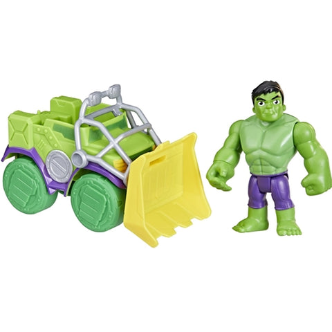 Hasbro  - Set Hasbro Masinuta si Figurina Hulk Spidey Prietenii Extraordinari 10 cm